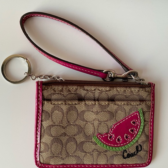 Coach ID Card Case Wallet Keychain